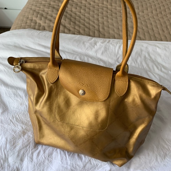 longchamp gold bag